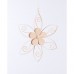 Peach 17X14X3CM METAL FLOWER HANGER