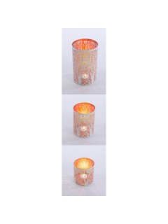 20 14 10CM METAL VOTIVE SET of 3