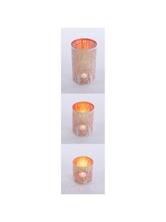 20 14 10CM METAL VOTIVE SET of 3