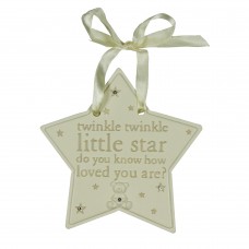 Bambino Resin Hanging Little Star Plaque 