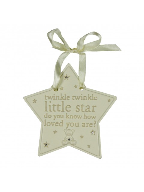 Bambino Resin Hanging Little Star Plaque 